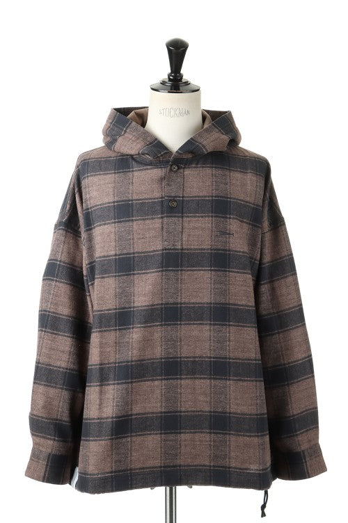 Descendant 22SS MOLE HOODED PLAID SHIRT – Vintage Concept Store