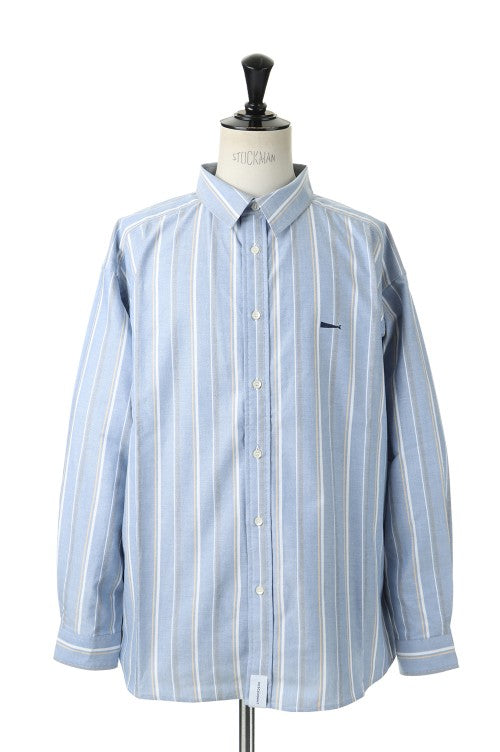 Descendant 22SS KENNEDY'S OXFORD MULTI STRIPE LS SHIRT STANDARD