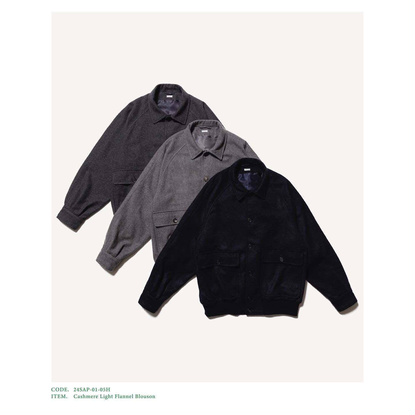 2024ss A.PRESSE Cashmere Flannel Jacket - ジャケット・アウター
