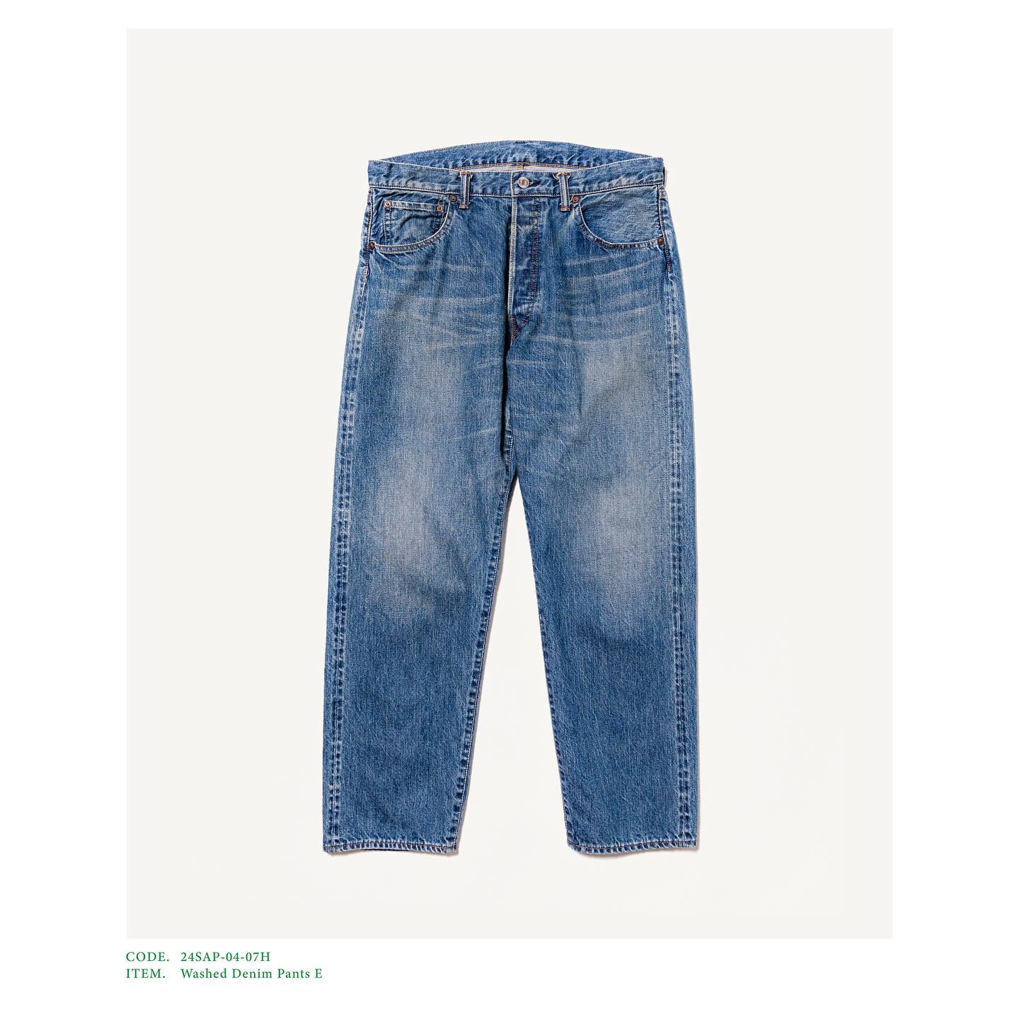 A.PRESSE 24SS Washed Denim Pants E – Vintage Concept Store